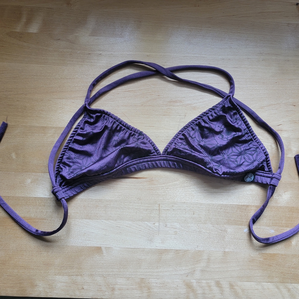 Purple Triangle Bikini with Sacred Geometry